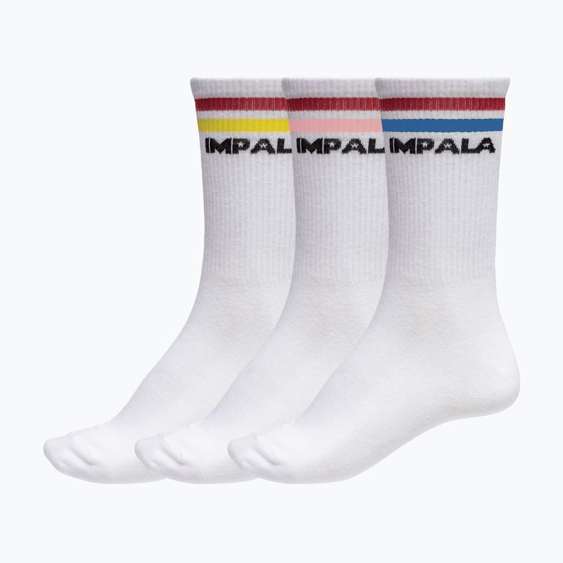 Women's socks IMPALA Stripe 3 pairs white