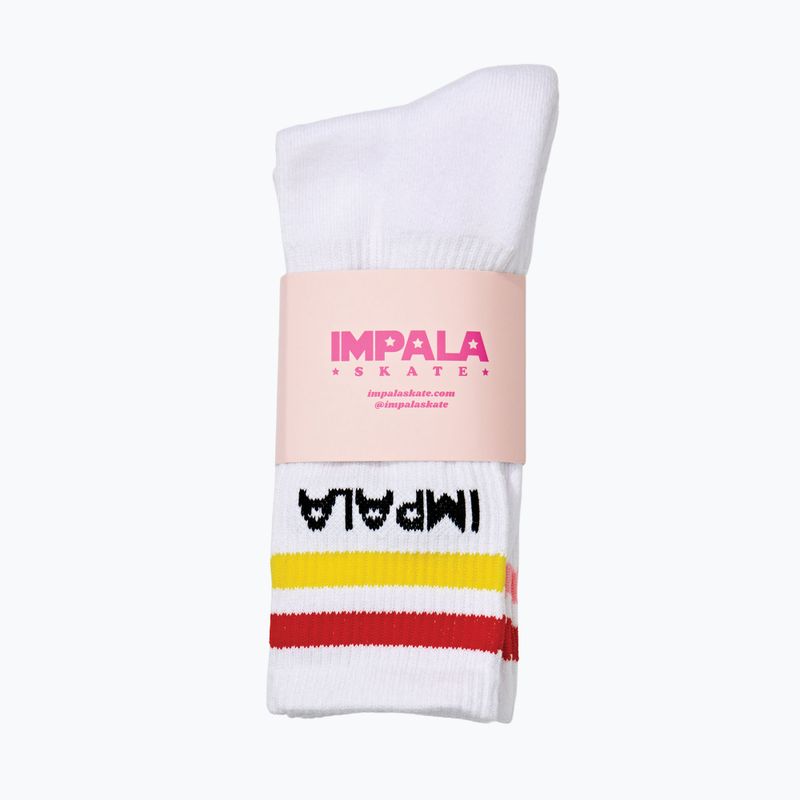 Women's socks IMPALA Stripe 3 pairs white 2