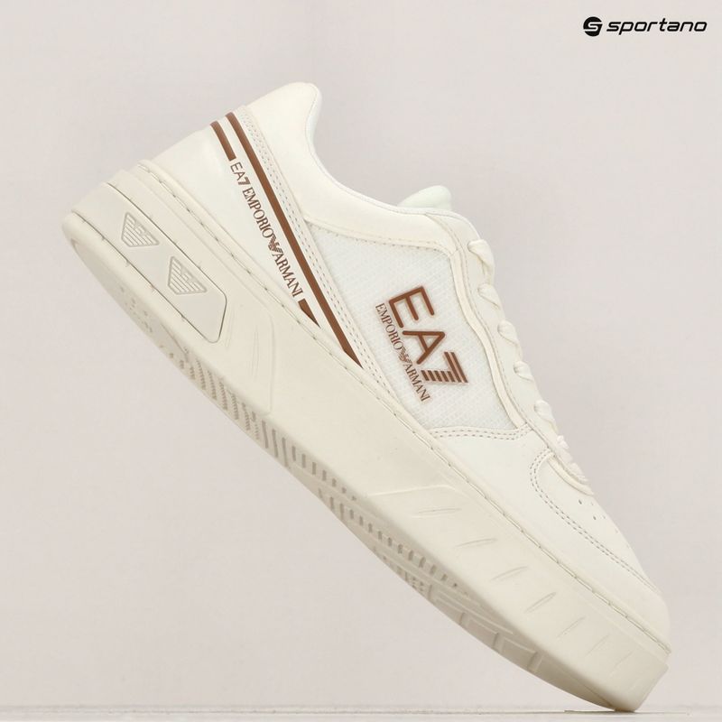 EA7 Emporio Armani Summer Court triple off white/tan shoes 11