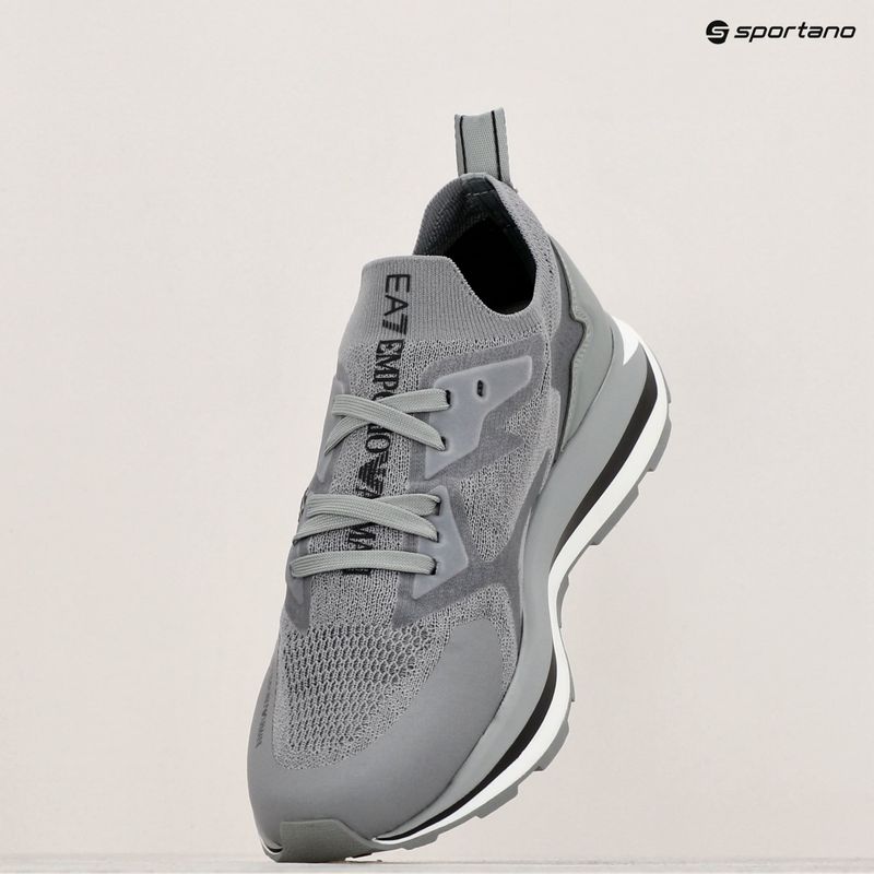 EA7 Emporio Armani Black & White Altura Knit griffin/black shoes 11