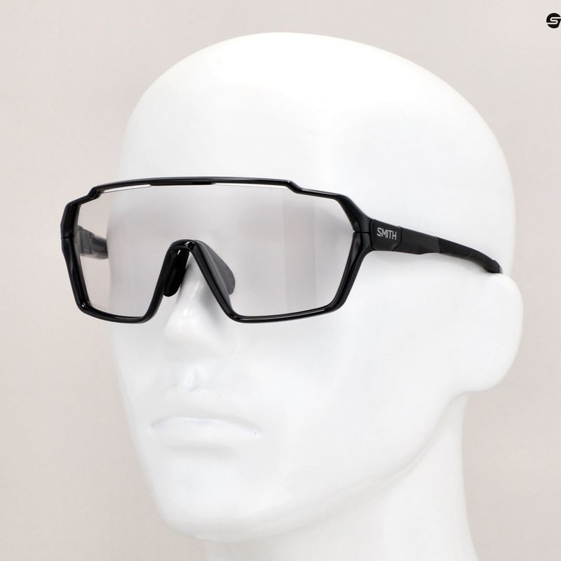 Smith Shift MAG black/chromapop photochromic clear to gray sunglasses 8