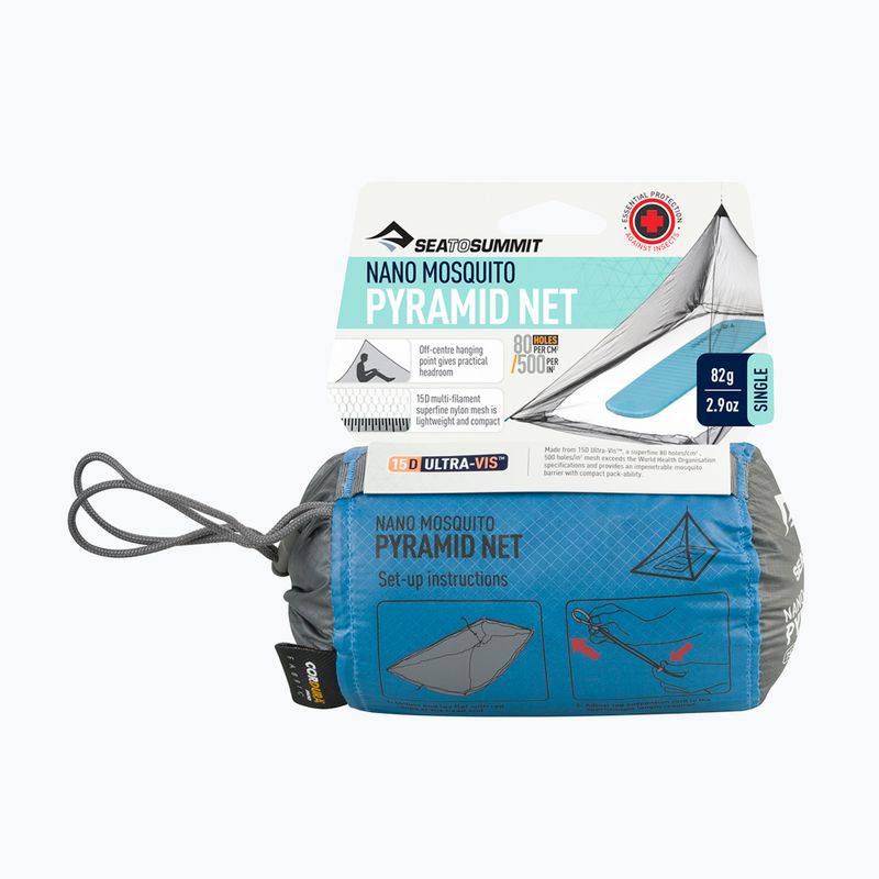 Mosquito net Sea To Summit Nano MosquiTo Pyramid Net Single grey 8