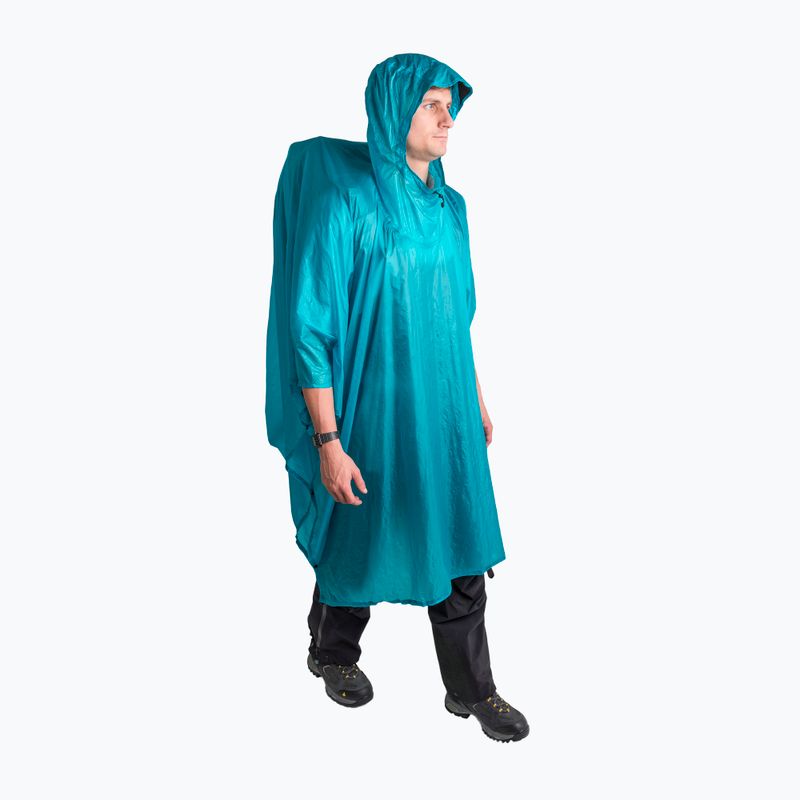 Sea to Summit Ultra-Sil Nano Tarp rain poncho blue APONCHO15DBL 6