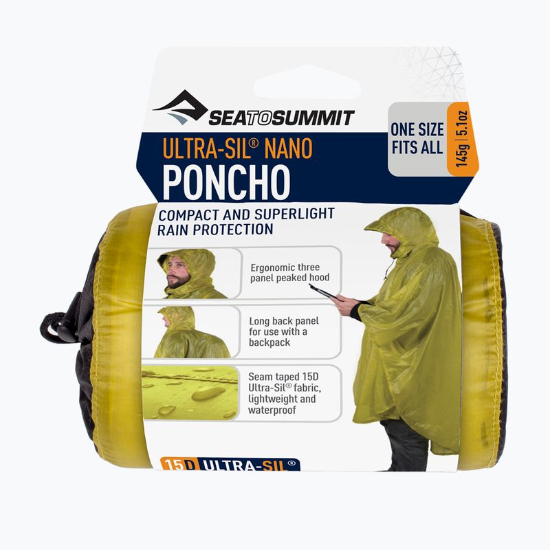 Poncho Sea To Summit Ultra-Sil™ Nano lime 4