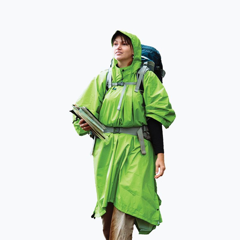 Sea to Summit Nylon Tarp rain poncho green APONCHOGN 2