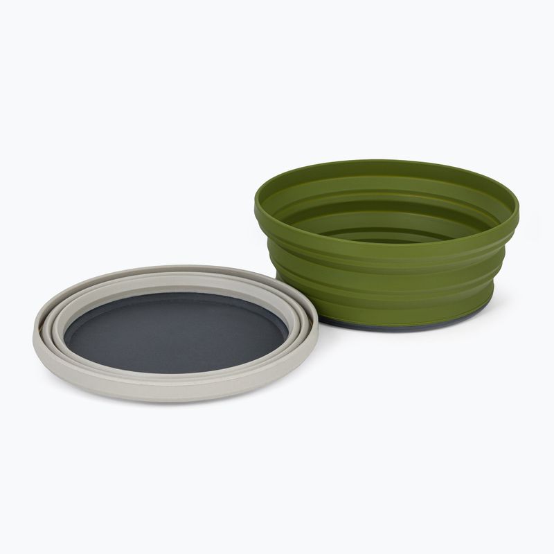 Sea to Summit X-Set 5pc collapsible dinnerware set. AXSET31OL 7