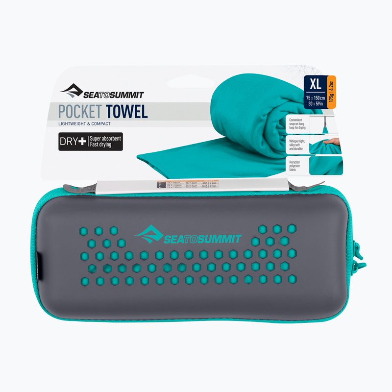 Quick-drying towel Sea to Summit Pocket Towel baltic 3