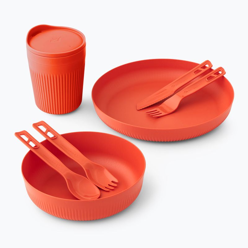 Sea to Summit Passage Dinnerware hiking set orange 2