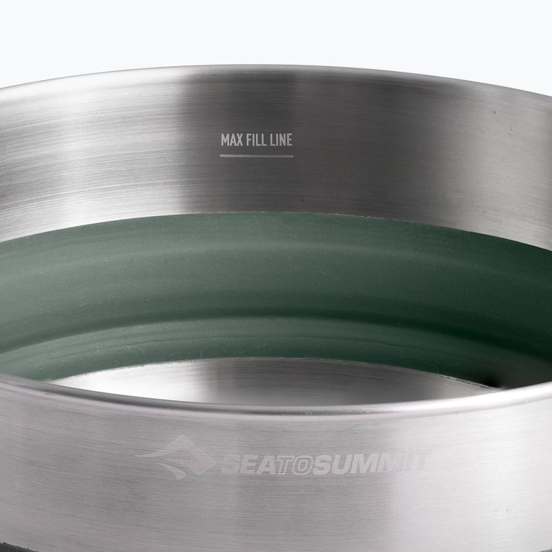 Camping pot Sea To Summit Detour Stainless Steel Collapsible 3 l laurel wreath 5