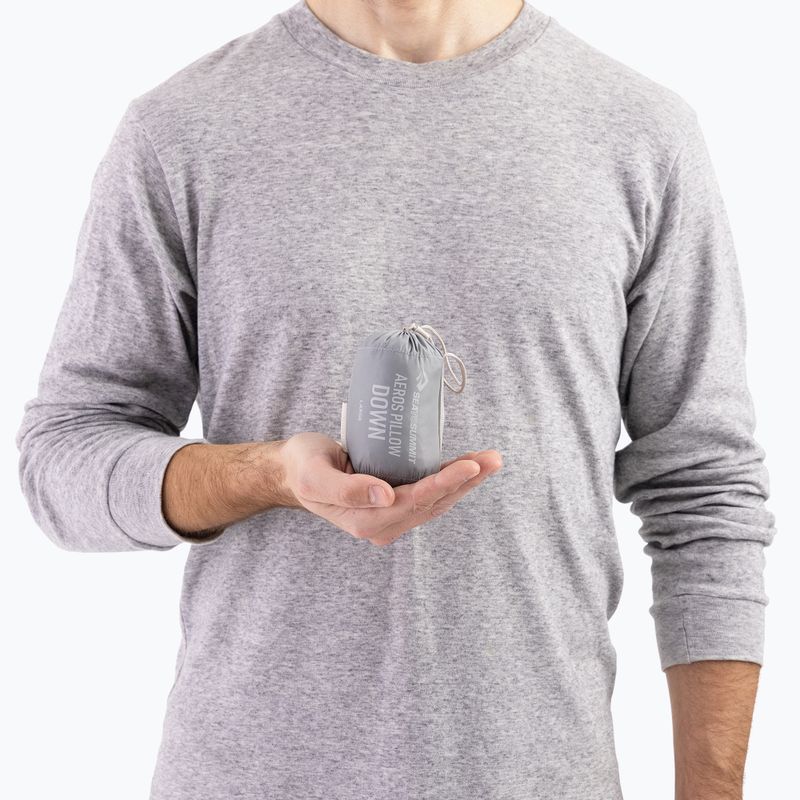 Travel pillow Sea to Summit Aeros Down L neutral grey 5