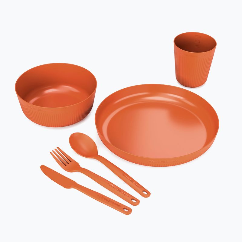 Travel cookware set Sea To Summit Camp Dinnerware Set 6 burnt orange 2