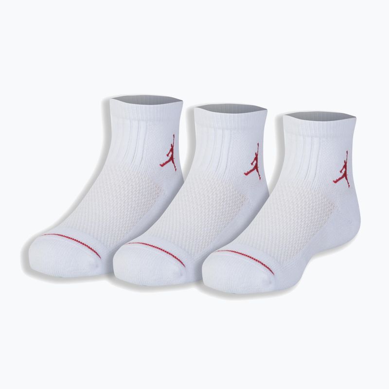 Children's socks Air Jordan Jumpman Quarter 3 pairs white 2