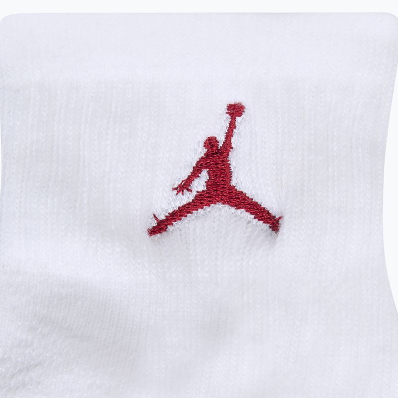 Children's socks Air Jordan Jumpman Quarter 3 pairs white 3