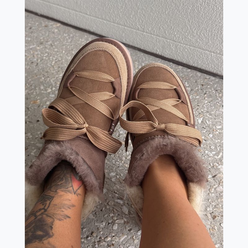 Women's snow boots EMU Australia Blurred Micro Patchwork mushroom 9