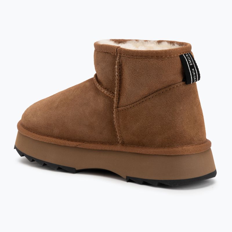 EMU Australia women's Sharky Micro Flatform chestnut/black snow boots 3