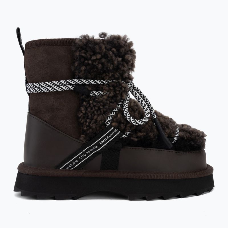 Women's snow boots EMU Australia Blurred Teddy chocolate 2