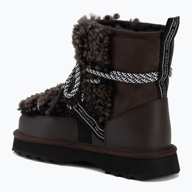 Women's snow boots EMU Australia Blurred Teddy chocolate 3