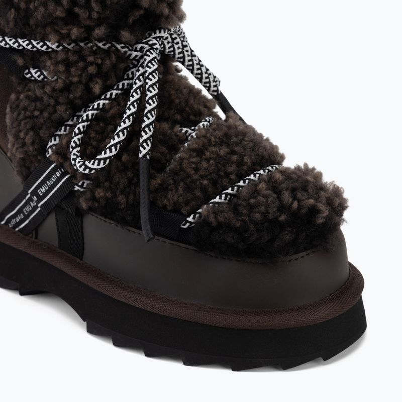 Women's snow boots EMU Australia Blurred Teddy chocolate 7