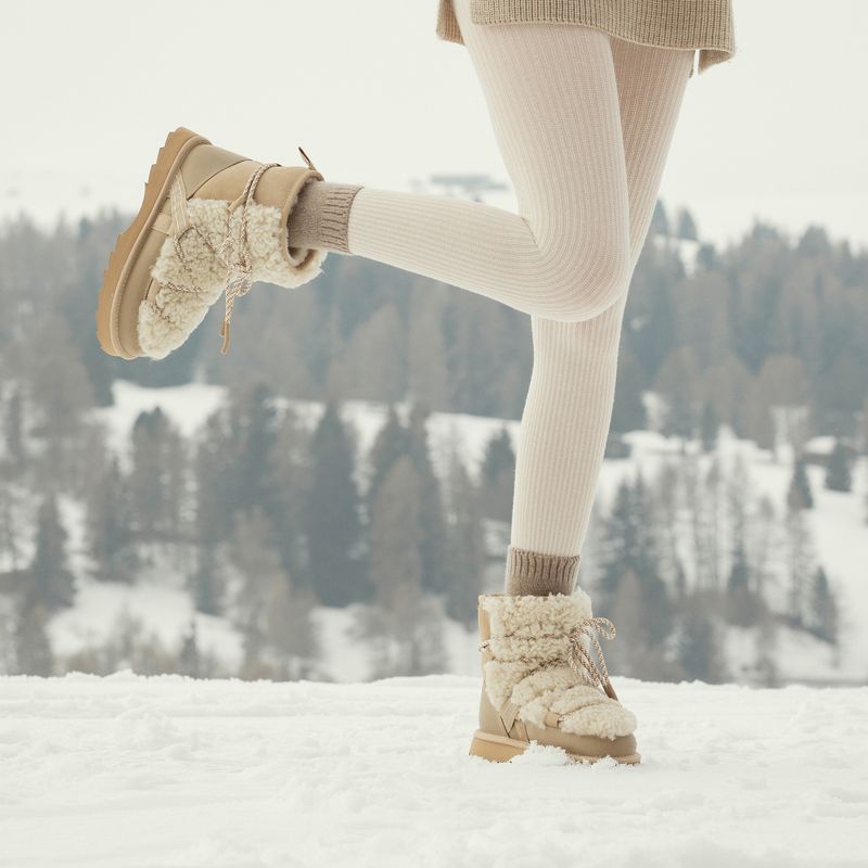 Women's snow boots EMU Australia Blurred Teddy sand 6