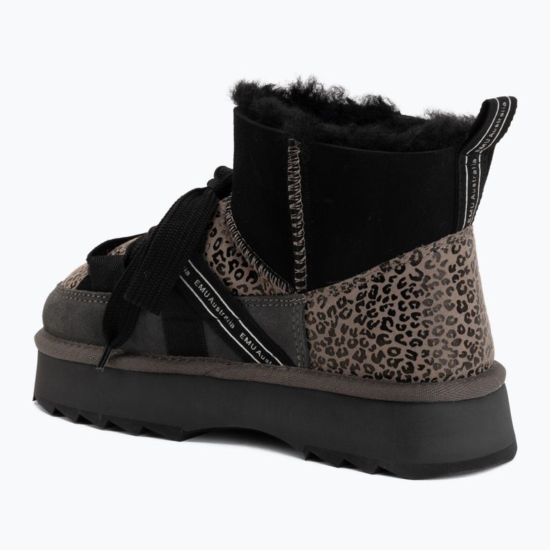 Women's snow boots EMU Australia Blurred Micro Patchwork Leo charcoal 3