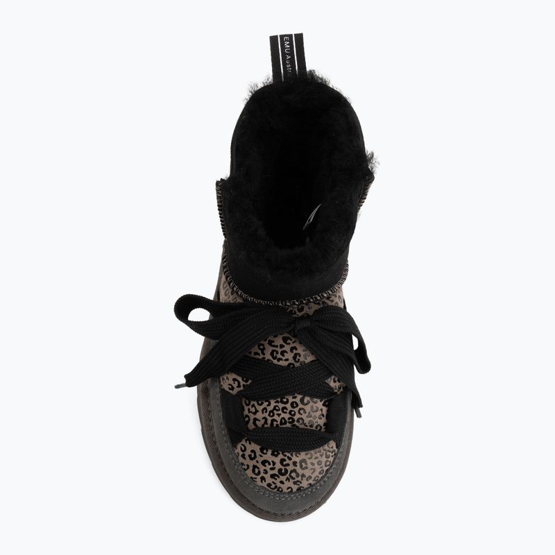 Women's snow boots EMU Australia Blurred Micro Patchwork Leo charcoal 5