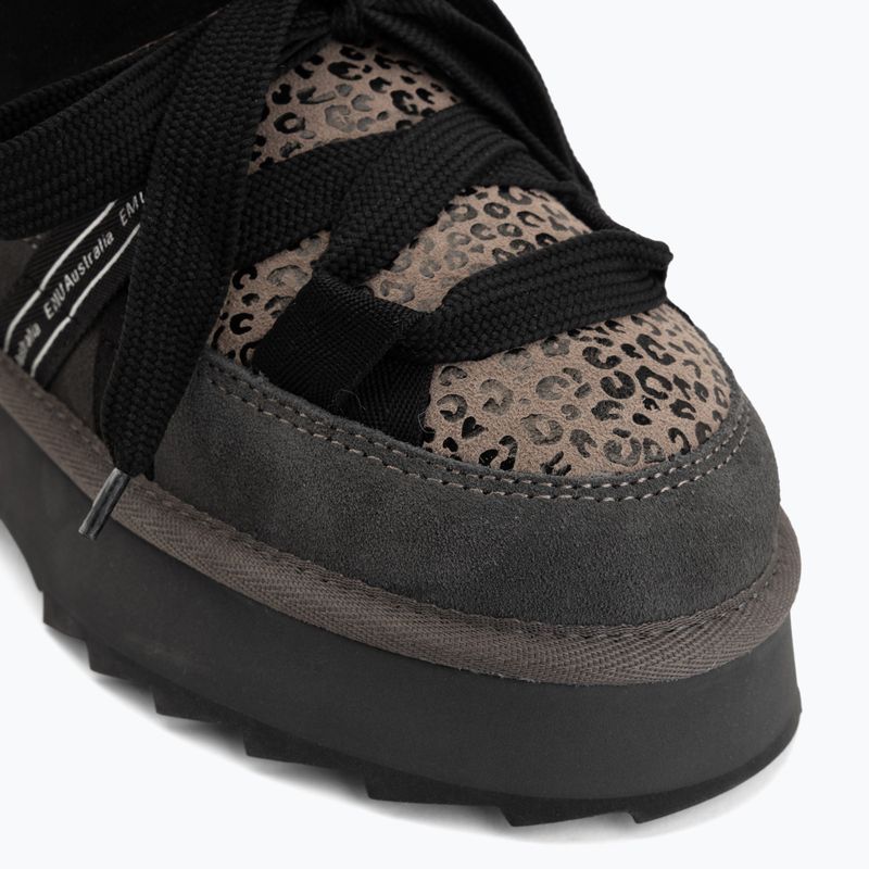 Women's snow boots EMU Australia Blurred Micro Patchwork Leo charcoal 7