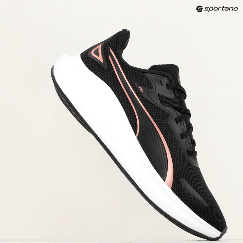 PUMA Skyrocket Lite puma black/puma white/rose gold running shoes 9