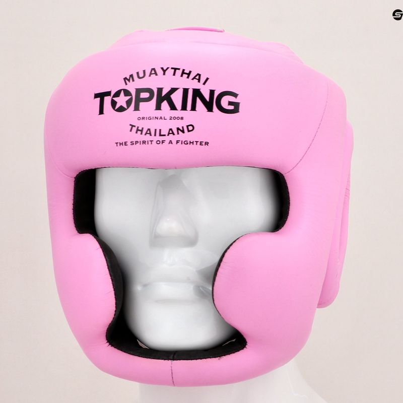 Top King Full Coverage pink boxing helmet 8