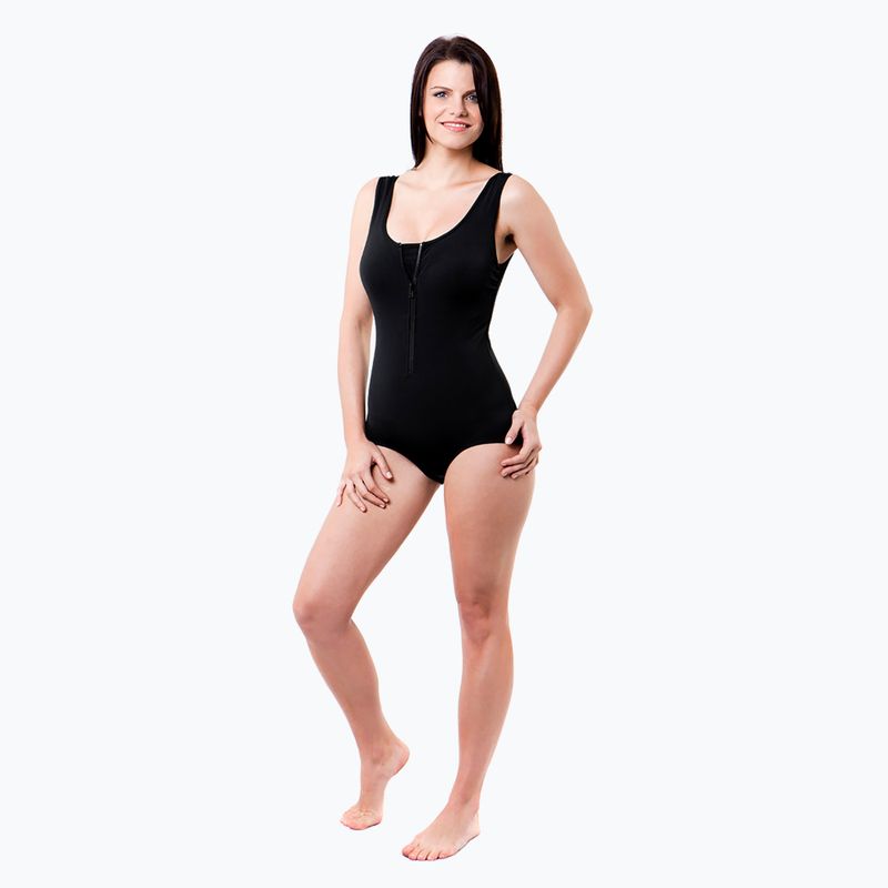 Women's one-piece swimsuit Funkita Zip Front One Piece still black 4