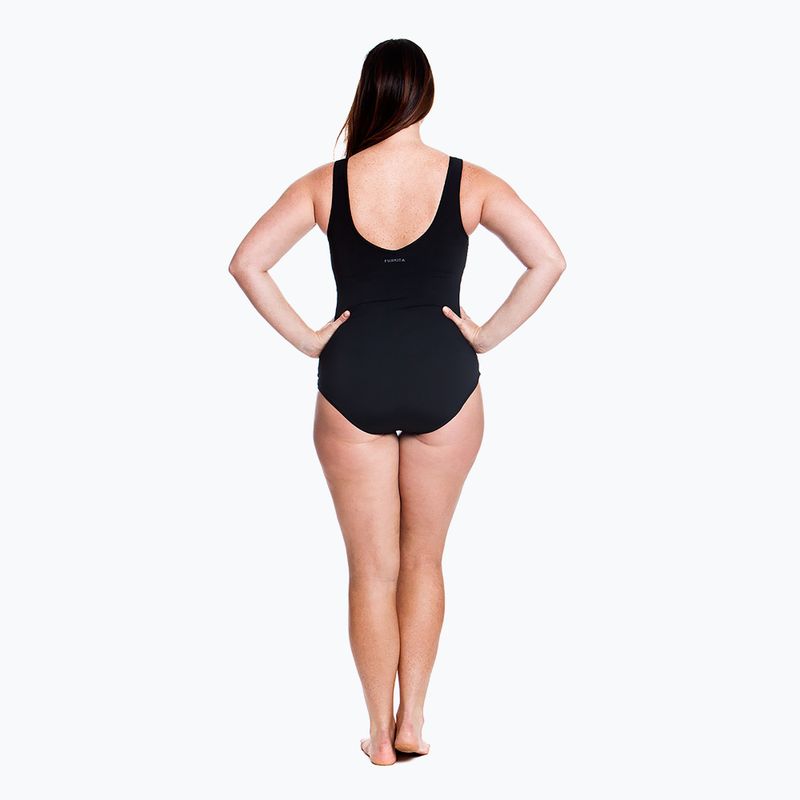 Women's one-piece swimsuit Funkita Zip Front One Piece still black 5