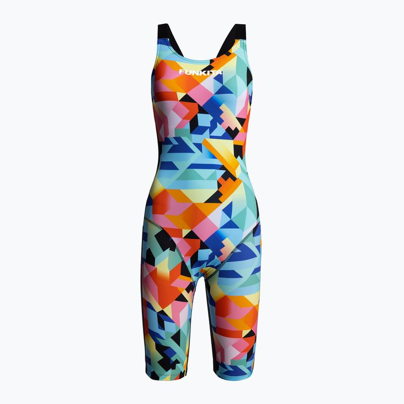 Women's triathlon swimsuit Funkita Apex Blast Free Back colour burst FSP519L0220