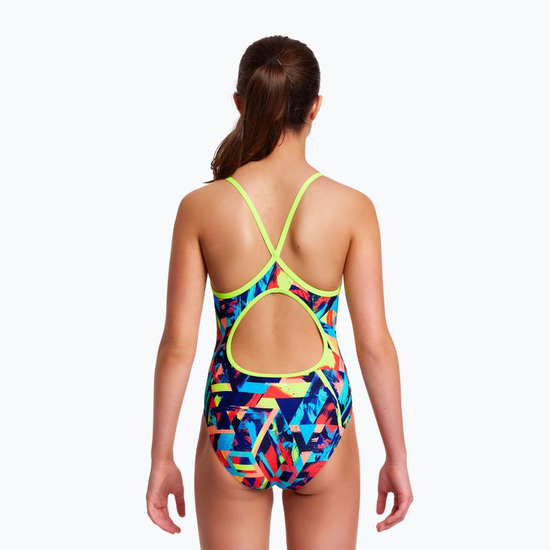 Children's one-piece swimsuit Funkita Diamond back blocked bars FS11G7130908 6