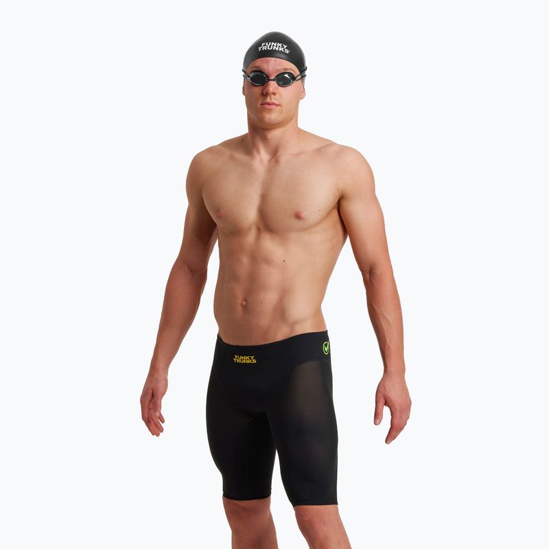 Men's swim jammers Funky Trunks Apex Viper black attack 5