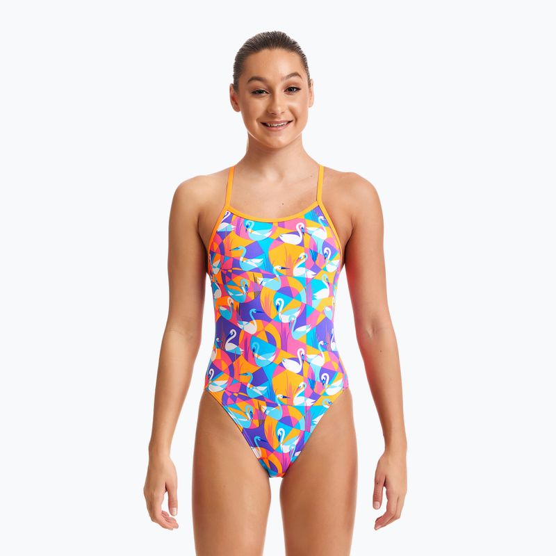 Funkita Eco Single Strap children's swimsuit yellow-pink FKS030G7132608 5