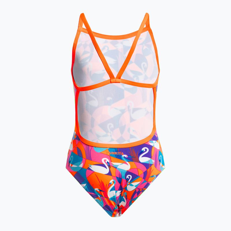 Funkita Eco Single Strap children's swimsuit yellow-pink FKS030G7132608 2