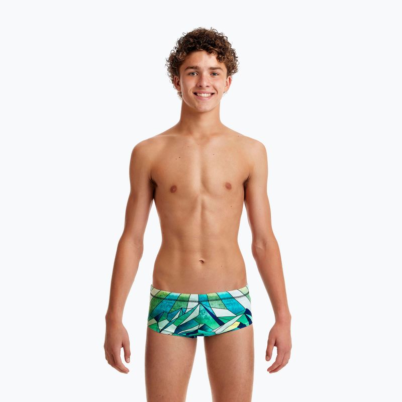 Funky Trunks Sidewinder children's swimming trunks green-blue FTS010B7131024 5