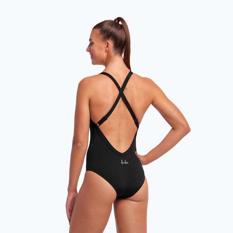 Women's one-piece swimsuit Funkita Sky Hi One Piece still black 5