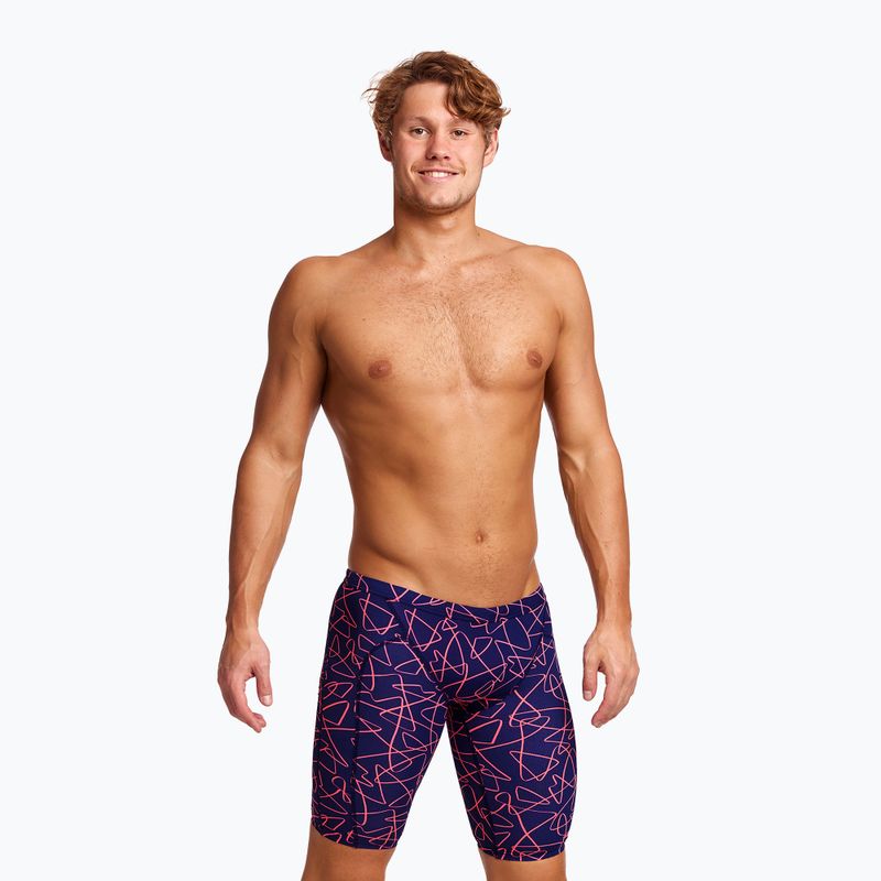 Men's swim jammers Funky Trunks Training series texter 4