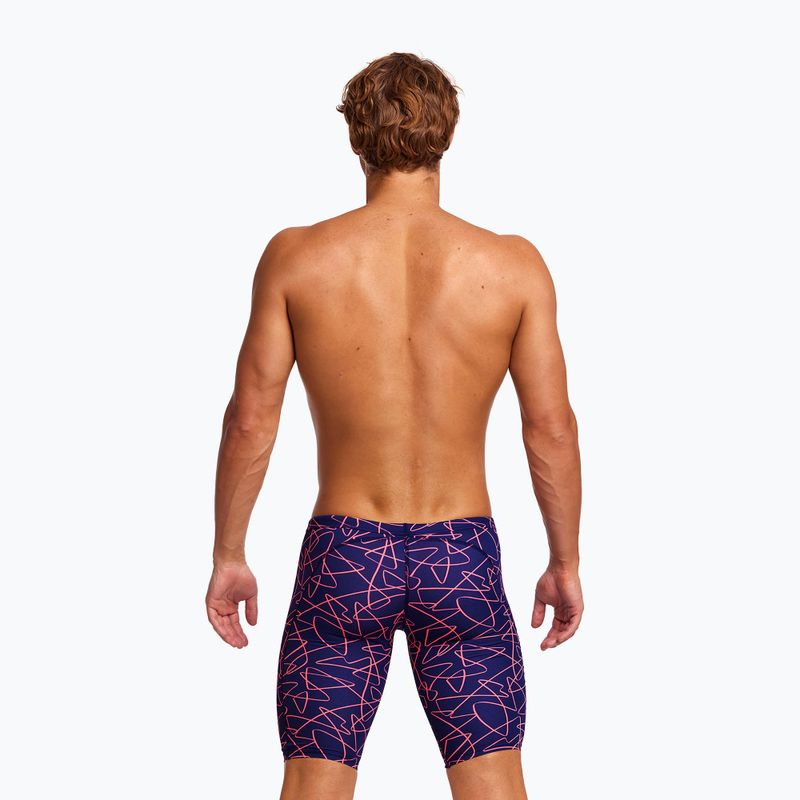 Men's swim jammers Funky Trunks Training series texter 6