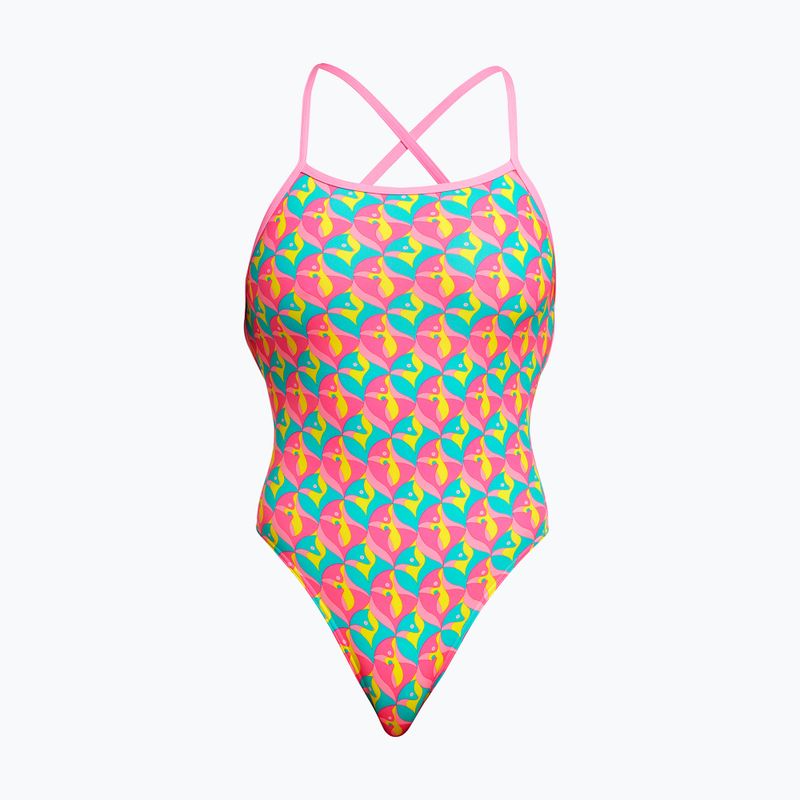 Funkita women's one-piece swimsuit Strapped In One Piece foxy friends 4