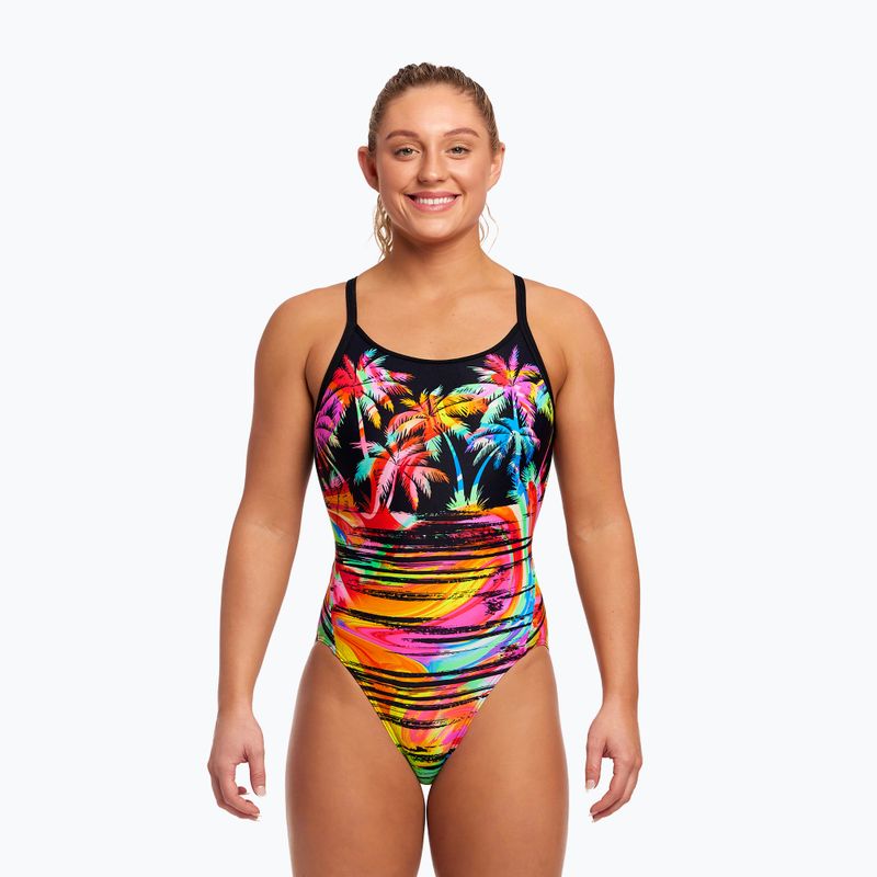 Women's one-piece swimsuit Funkita Diamond Back One Piece sunset city 5