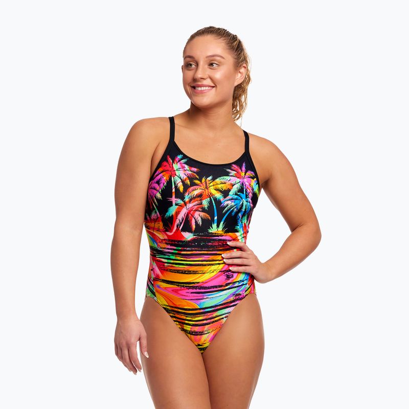 Women's one-piece swimsuit Funkita Diamond Back One Piece sunset city 6