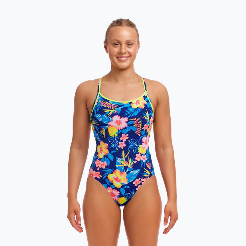 Women's Funkita Diamond Back One Piece Swimsuit in bloom 2