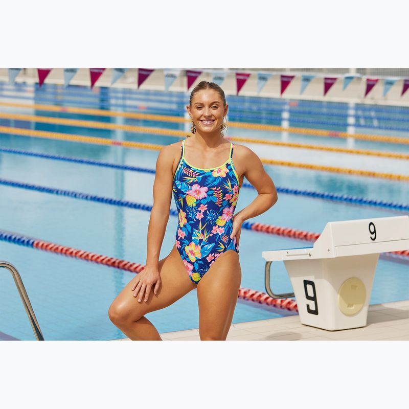 Women's Funkita Diamond Back One Piece Swimsuit in bloom 5