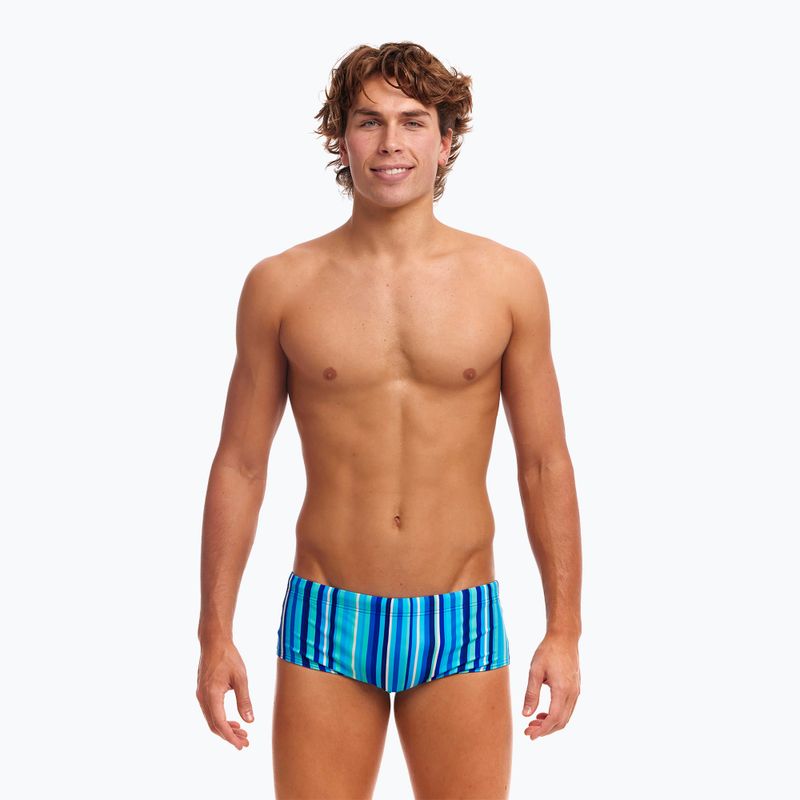 Men's swim boxers Funky Trunks Sidewinder lane lines 2