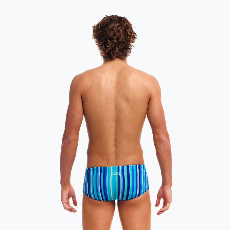 Men's swim boxers Funky Trunks Sidewinder lane lines 3