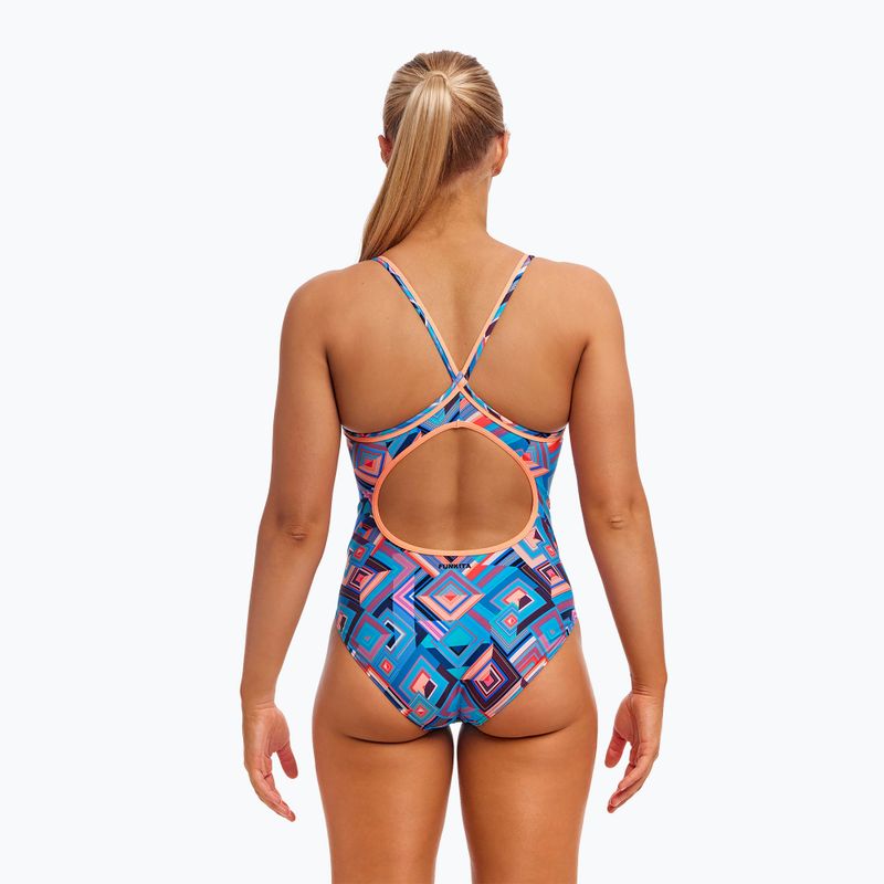 Women's one-piece swimsuit Funkita Diamond Back One Piece boxed up 3