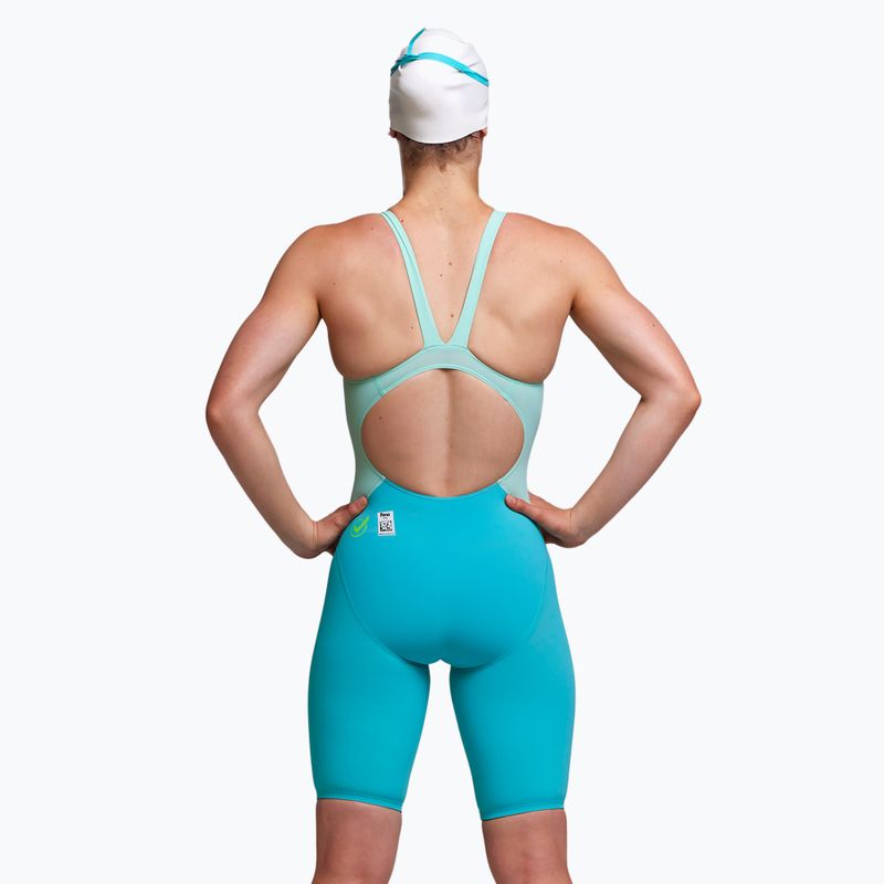 Women's one-piece swimsuit Funkita Apex Viper Kneeskin mint machine 2