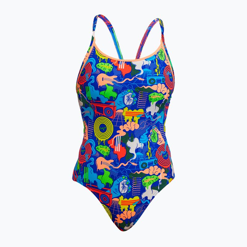 Women's one-piece swimsuit Funkita Diamond Back One Piece blues baby