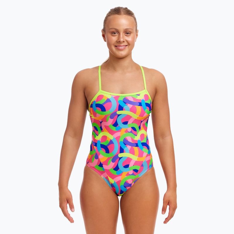 Women's Funkita Single Strap One Piece Curly Wurly Swimsuit 2